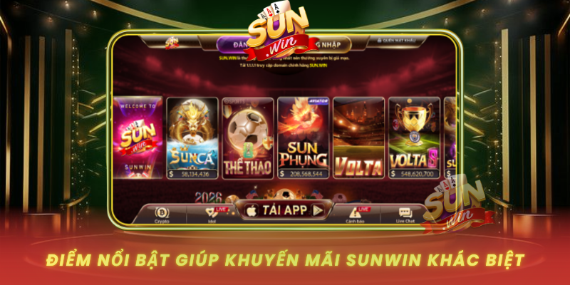 Diem Noi Bat Giup Khuyen Mai Sunwin Khac Biet