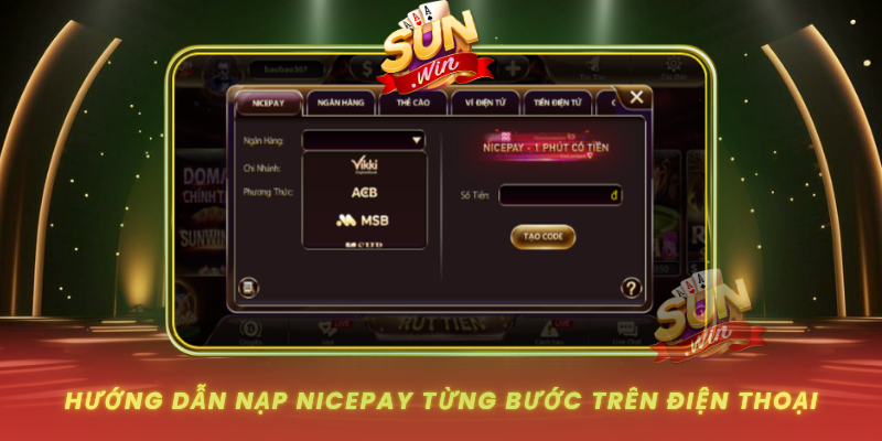 Huong Dan Nap Nicepay Tung Buoc Tren Dien Thoai
