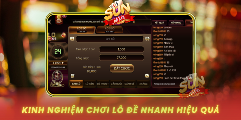 Kinh Nghiem Choi Lo De Nhanh Hieu Qua