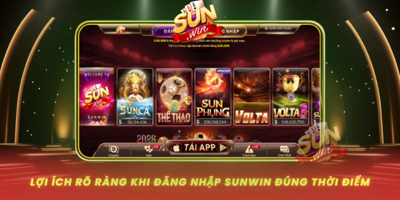 Loi Ich Ro Rang Khi Dang Nhap Sunwin Dung Thoi Diem