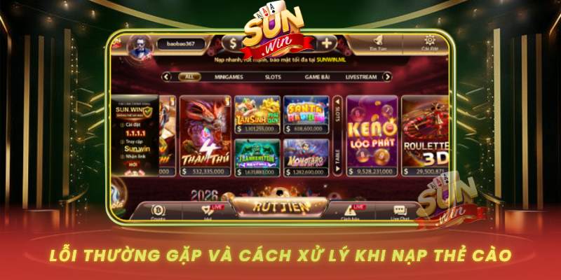 Loi Thuong Gap Va Cach Xu Ly Khi Nap The Cao