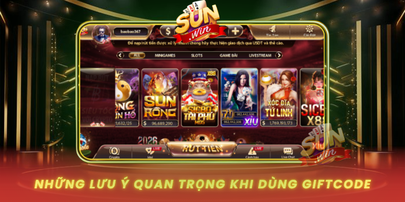 Nhung Luu Y Quan Trong Khi Dung Giftcode