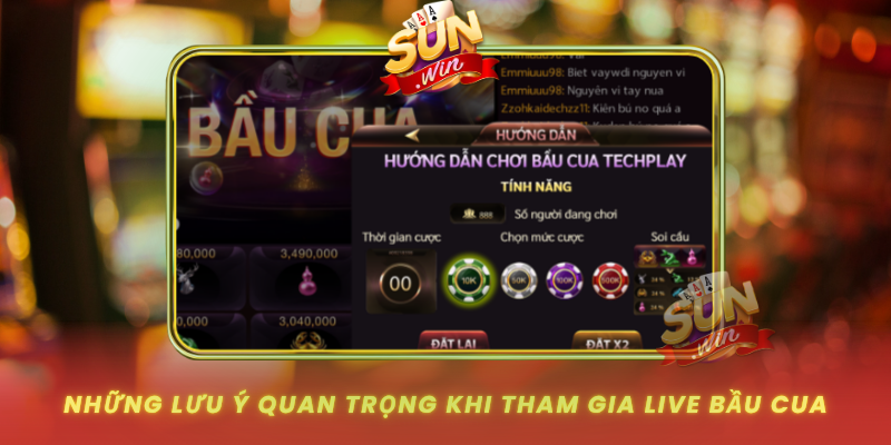 Nhung Luu Y Quan Trong Khi Tham Gia Live Bau Cua
