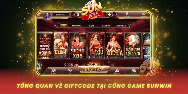 Tong Quan Ve Giftcode Tai Cong Game Sunwin