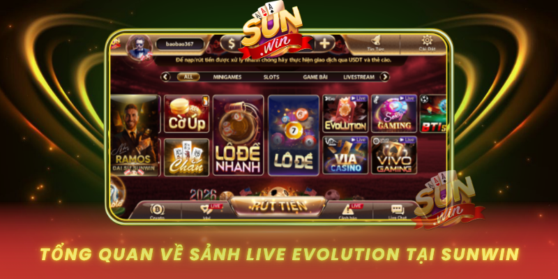 Tong Quan Ve Sanh Live Evolution Tai Sunwin
